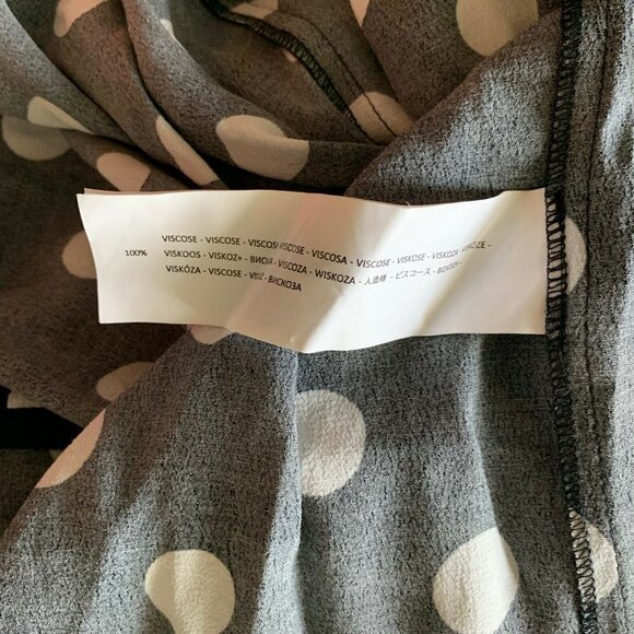 MINKPINK Black White Polka Dot Fit & Flare Dress - Picture 6 of 6